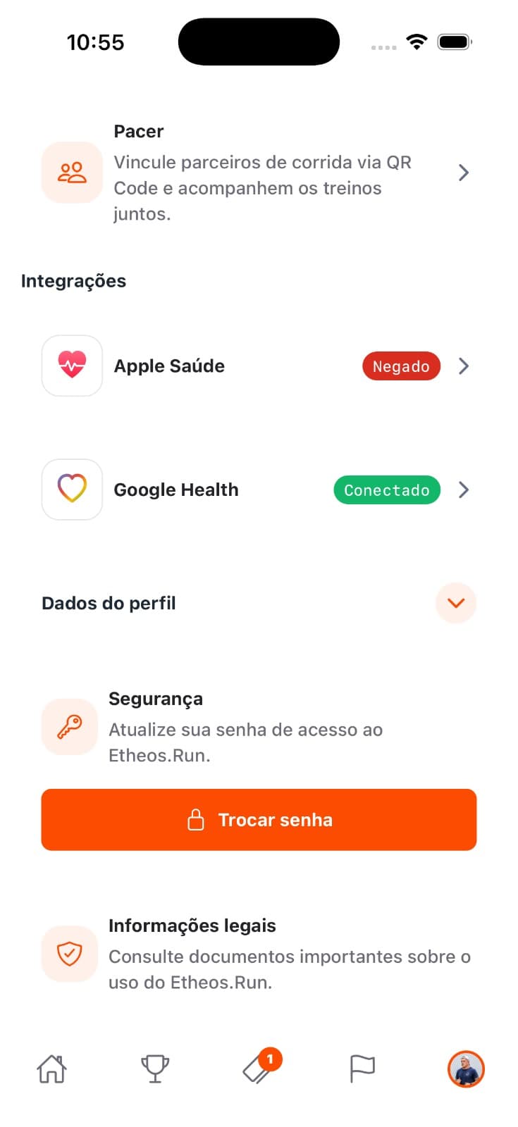 Integrações Apple Saúde e Google Health